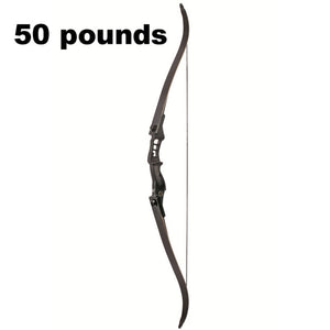 54 inch Recurve Bow 30-50 lbs Riser Length 17 inch American Hunting Bow for Archery Outdoor Sport Hunting Practice