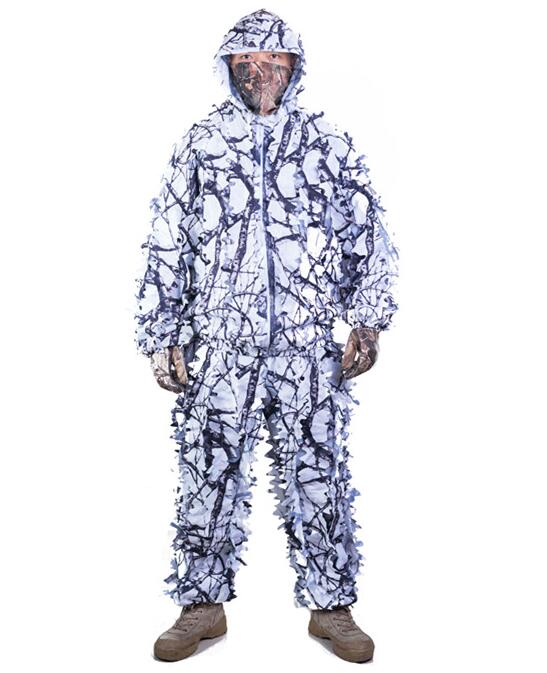 snow camouflage ghillie suit