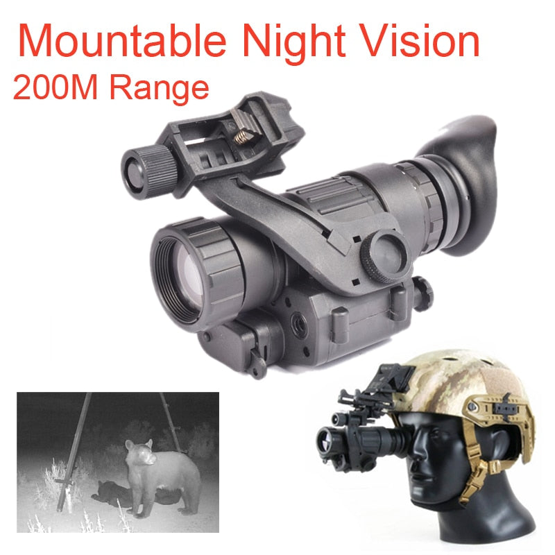 PVS14 Night Vision Goggle Monocular 200M Range Infrared Hunting Scope