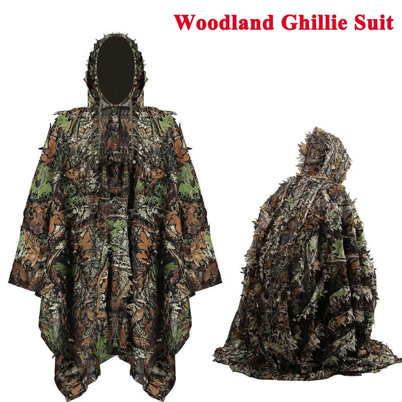 Jungle 3D Camouflage Maple Leaf Hunting Clothes